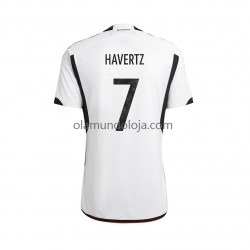 Camisola Alemanha Havertz 7 Homem Equipamento Primeiro Copa do Mundo 2022 Manga Curta